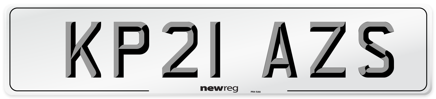 KP21 AZS Number Plate from New Reg